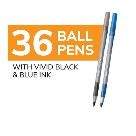 Bic Round Stic Grip Xtra Comfort Ballpoint Pen Medium Point Mm