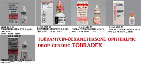 Tobramycin Dexamethasone 0 3 0 1 Sus 5ml By Sandoz Falcon Pharma