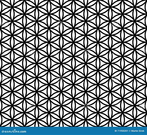 Vector A Flor Sagrado Sem Emenda Moderna Do Teste Padrão Da Geometria