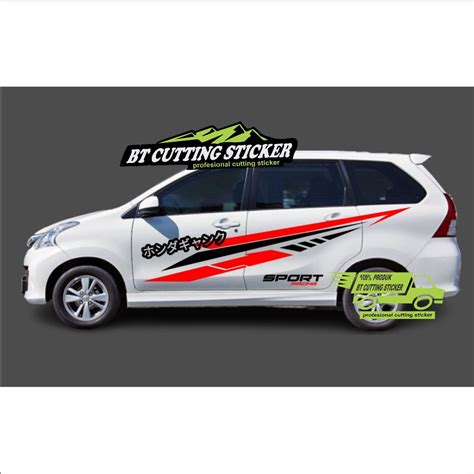 Toyota Avanza Car Sticker Sticker Cutting Car Sticker Side Body Trim