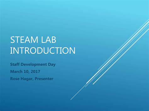 Steam Lab Introduction Ppt