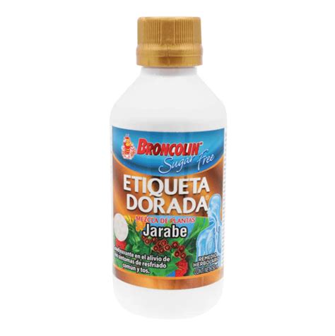 BRONCOLIN JBE ETIQ DORADA SUGAR FREE 140 ML Farmapronto