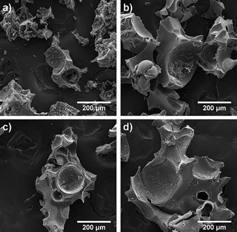 Sem Images Of Porous Carbon Materials For Particle Size And Porosity Of