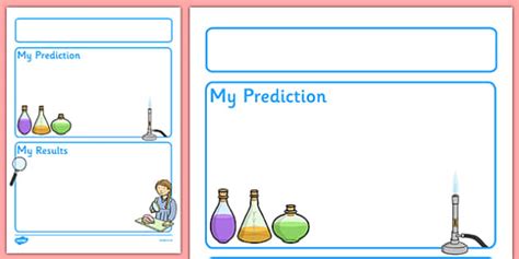 Science Experiment Recording Sheet Ey And Ks1 Science