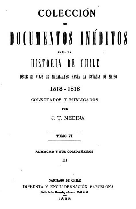 PDF Colección de Documentos Inéditos para la Historia de Chile 6