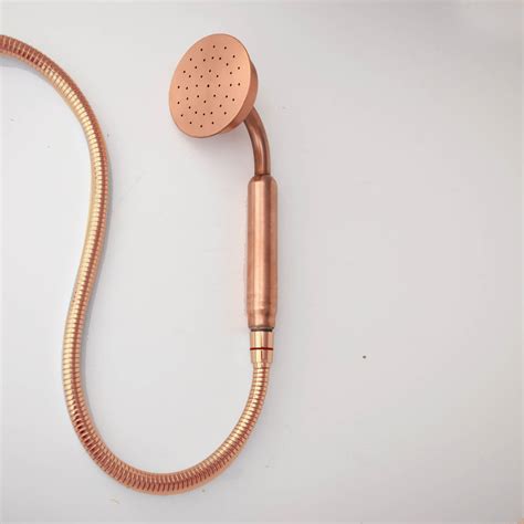 Solid Copper Handheld Shower Head Attachment Proper Copper Design