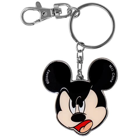 Disney Mickey Mouse Head Pewter Keychain