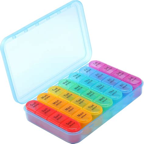 Amazon Daviky Pill Organizer Daily Pill Box Day Weekly Pill