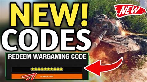 NEWEST WORLD OF TANK BLITZ CODES 2024 WORLD OF TANK BLITZ BONUS