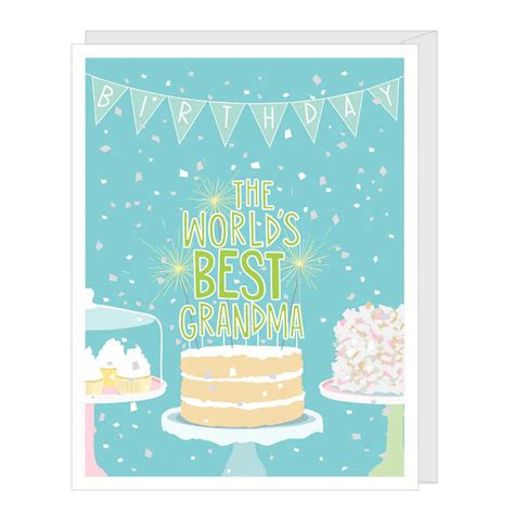 Worlds Best Grandma Birthday Card Paper Luxe