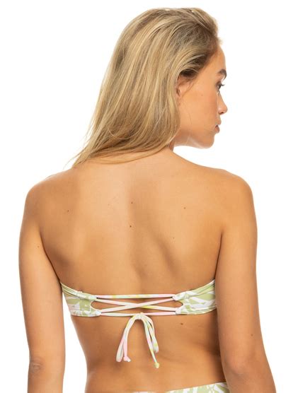 Tropics Hype Reversible Bandeau Bikini Top Roxy