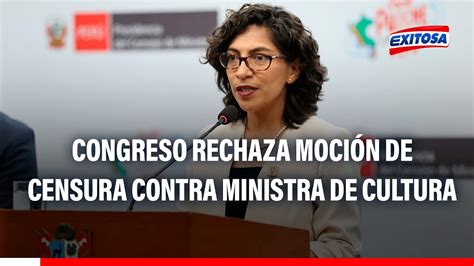 Leslie Urteaga Congreso Rechaza Moci N De Censura Contra Ministra De