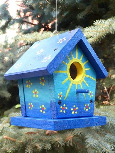 Birdhouse Nestbox Birdvilla Birdhouses Etsy Bird Houses Painted