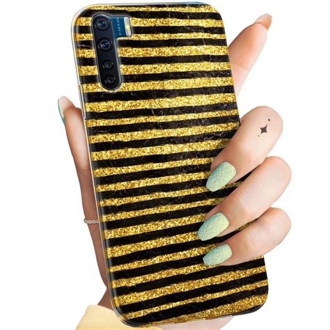 Etui Do Oppo A91 Wzory Złoto Gold Rich Obudowa Pokrowiec Case Oppo