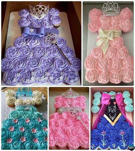 Diy Princess Pull Apart Cupcake Cake Gorgeous Pull Apart Cupcake