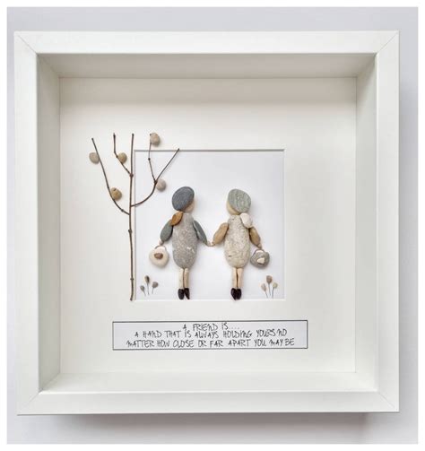 Handmade Pebble Art Best Friend Pebble Art Pebble Ts Etsy