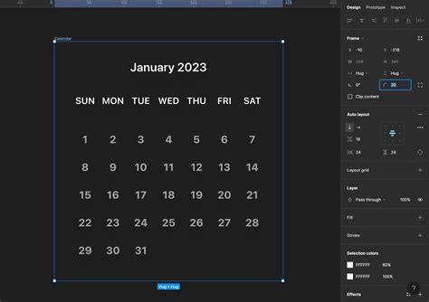 Interactive Calendar Figma Handbook Design Code