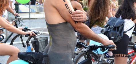 10th World Naked Bike Ride Thessaloniki Nikol Dimpari