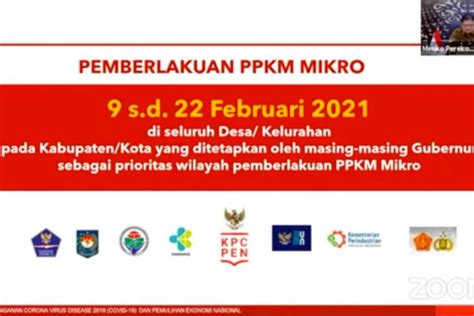 Ppkm Mikro Berlaku Pemerintah Longgarkan Beberapa Kebijakan Antara News