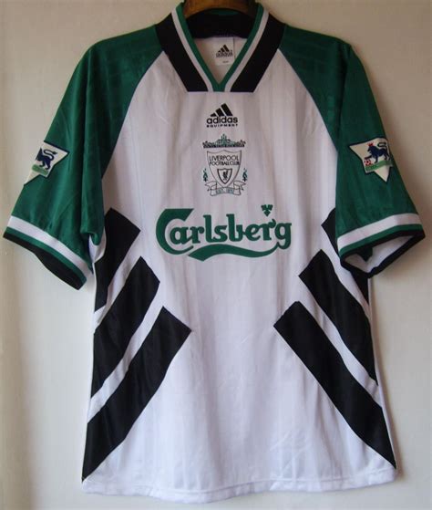 Liverpool Away Football Shirt 1993 1995 Sponsored By Carlsberg