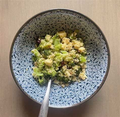 Madhu Knits And Cooks Broccoli Quinoa Spoon Salad Great Lunchtime Meal