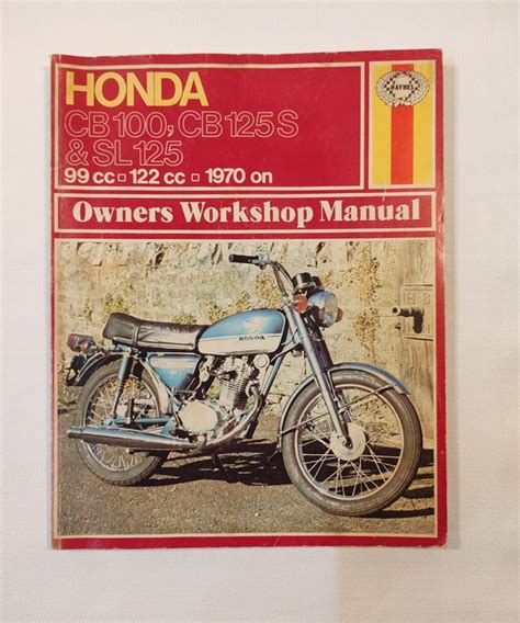 Honda Cb 100 Cb 125 S And Sl 125 Haynes Owners Workshop Manual Kaufen Auf Ricardo