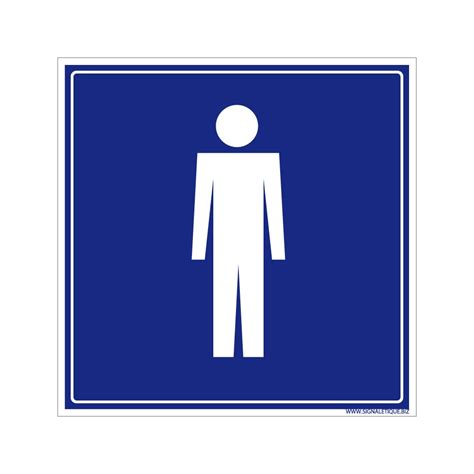 Panneau Information avec signalétique Toilettes réservées aux Hommes