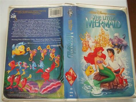 The Little Mermaid controversial cover vhs Walt Disney black diamond ...