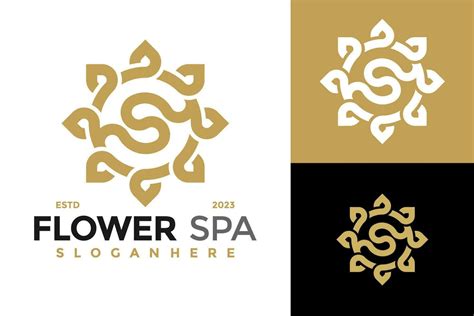 Elegant Letter S Flower Spa Logo Design Vector Symbol Icon Illustration 35656773 Vector Art At