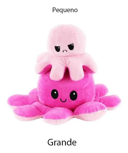 Pulpo Grande Reversible De Peluche Rosa Y Rosa De Tiktok Mercadolibre