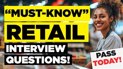 Must Know Retail Interview Questions Answers How To Pass A Retail