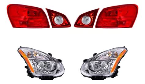 Set Calaveras Faros Depo Nissan Rogue 2008 2014 Envío gratis