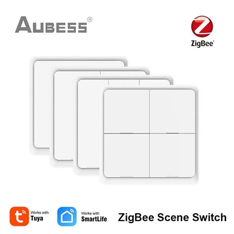 Aubess Interruptor De Escena Inteligente Tuya Zigbee Controlador De