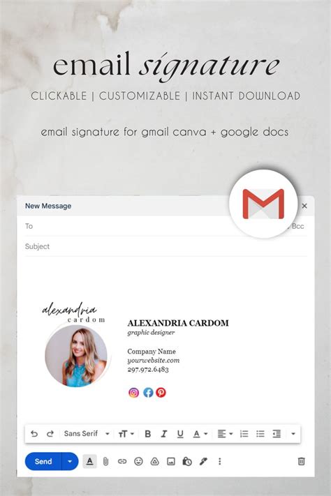 Gmail Email Signature Template Gmail Email Signature Email Signature