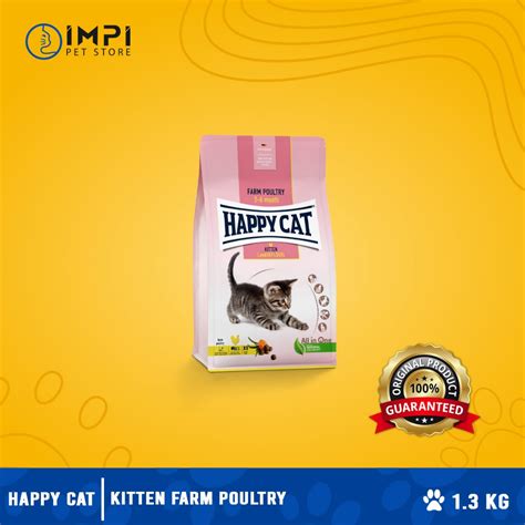 HAPPY CAT Kitten Farm Poultry 1 3Kg Shopee Malaysia