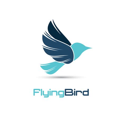 Flying bird logo vector free download