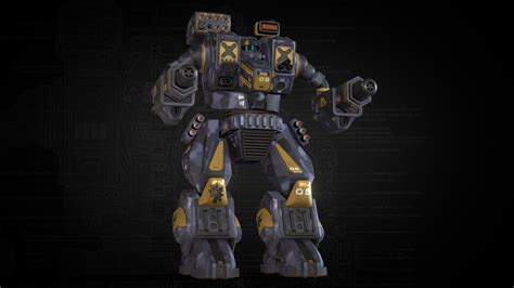 Hellbringerloki Battlemech Clan Smoke Jaguar Buy Royalty Free 3d