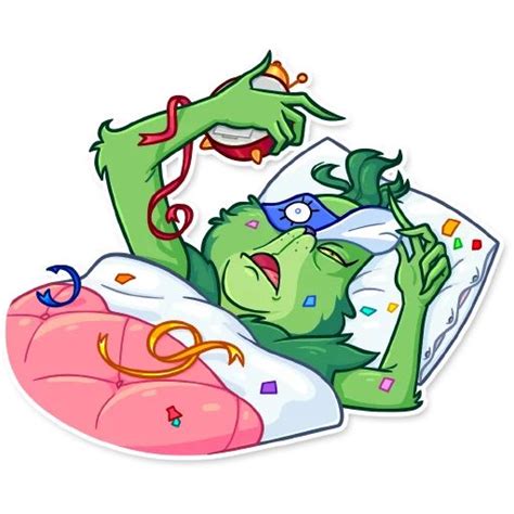 Grinch Telegram Stickers Disney Princess Fan Art Christmas Artwork