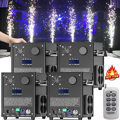 4x 700W Cold Spark Machine DMX512 Sparkular Feuerwerksmaschine DJ