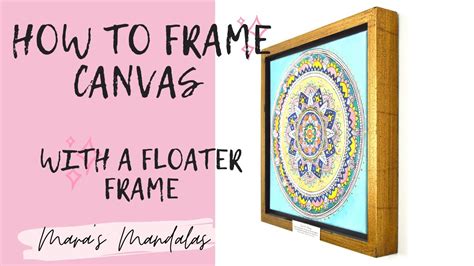 How To Frame Canvas With A Floater Frame Video Blick Wood Floater