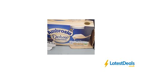 Ambrosia Deluxe Custard Madagascan Vanilla 2 X 120g 240g £1 At Asda