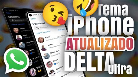 Tema Branco E Preto Do IPhone IOS No WhatsApp Delta Ultra V4 1 0F B2