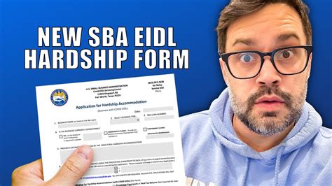 New EIDL Hardship Accommodation Form YouTube