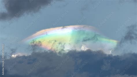 Iridescent Clouds Its A Natural Phenomenon Sky And Clouds A Rare