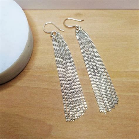 Sterling Silver Dangle Earrings Etsy