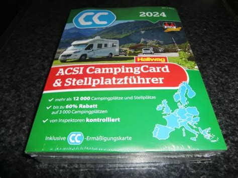 Acsi Campingcard Stellplatzf Hrer Inklusive Erm Igungskarte Eur