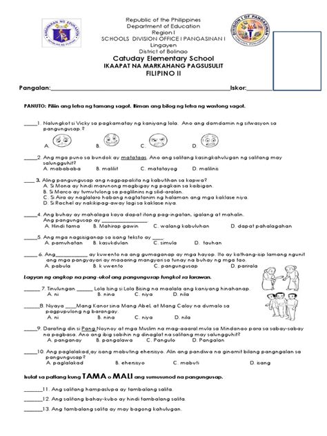 4th Periodical Test