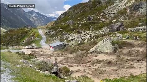 Gewaltiger Felssturz Am Fluchthorn In Den Alpen Schlammmassen Donnern