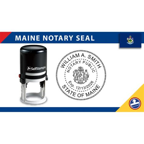 Selfstamps Maine Notary Seal