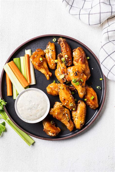 Baked Hot Honey Chicken Wings Easy Recipe Sunkissed Kitchen